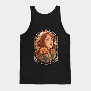 A portrait of a woman in the Art Nouveau style Tank Top